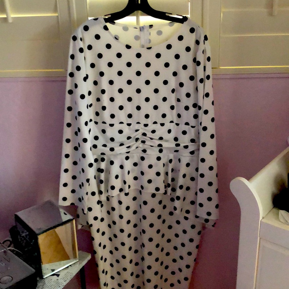 Never worn polka dot dress